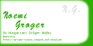 noemi groger business card